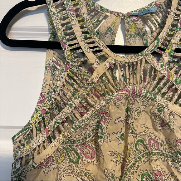 Anthropologie Leifnotes silk tank blouse. - Picture 3 of 6